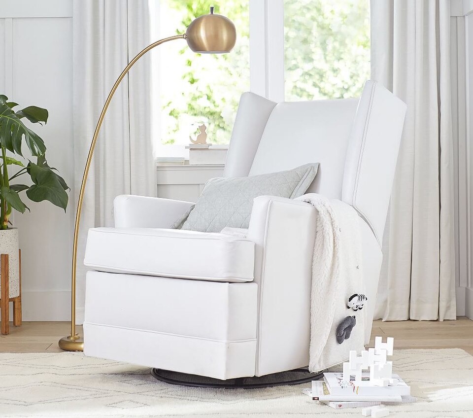 Modern Wingback Swivel Glider & Recliner