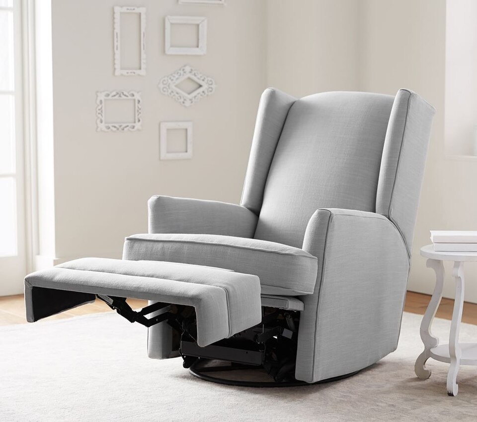 Modern Wingback Swivel Glider & Recliner